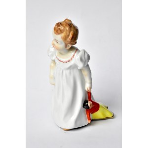 STATUETTA RAGAZZA CON BAMBOLA WASHINGTON