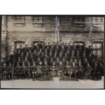 [II RP, 35 Infantry Regiment, Brest] Group photograph of 2 comp. 35 Infantry Regiment. 3 photographs from the life of the regiment, including a visit from an officer of the Estonian army (?). Visible, among others, Colonel Ludwik Mikolaj Rudka, commander 