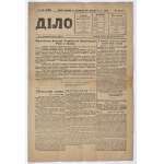 Battle for Lviv] DI£О. A collection of 18 issues of the Ukrainian daily Діло (Diło), published in Lviv in the period November 1-22, 1918. [Ukraine]