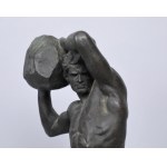 CZARNOWSKI Stanislaw (1872-1919) - Strongman. Bronze, 1934-1939 miniature sculpture.