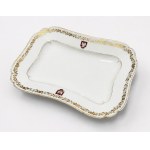 Platter from representative service with the emblem of Poland (Second Republic), Manufacture de Sèvres 1921, [1927-1940].