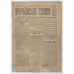 [Battle for Lviv] Ukrainian Word [ukr. Українське слово]. Lviv, November 1, 1918. no. 251 (1045). Year IV.