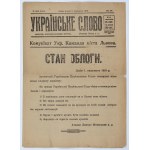 [Battle for Lviv] Ukrainian Word [ukr. Українське слово]. Lviv, November 3, 1918. no. 253 (1047). Year IV.