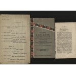 [Music and theater in Lviv] Set of 5 pamphlets and ephemeral prints. 19th century - 1930s.