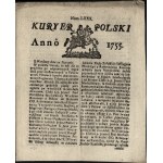 [XVIII c.] Kuryer Polski. Anno 1755. num LXXX. Warsaw