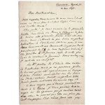 [XIX c., KLACZKO Julian] Two letters from Julian Klaczka, writer, publicist, political thinker, to the editor-in-chief of the Revue des deux Mondes. Kraków-Paris, l. 1875 and 1892.