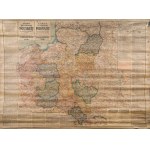 BAZEWICZ Józef Michał - Mapa Rzeczypospolitej Polskiej w granicach obecnych z podziałem na województwa. Warsaw 1924 [LARGE FORMAT].