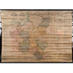 BAZEWICZ Józef Michał - Mapa Rzeczypospolitej Polskiej w granicach obecnych z podziałem na województwa. Warsaw 1924 [LARGE FORMAT].