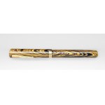 Waterman 94 Ideal fountain pen. Olive Ripple. Years 1928-1930 including original box [9ct gold].