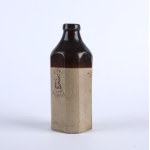 [OKOCIM BEER] Stoneware beer bottle from the Okocim brewery of Jan Evangelist Götz. XIX/XX century.