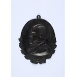 [SIENKIEWICZ Henryk] Medallion - plaque with image of Henryk Sienkiewicz, signed A.E. Before 1939.