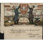 Patriotic telegram. For national purposes. "Education, Diligence, Work, Sobriety.... Consciousness of the People - Will Make a Miracle." 1908 r.