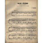 [CHOPIN Frederic] Chopin Fr. - Valse Celebre pour piano de Chopin - Prix-5 f. Paris 1888.AU MELOMANE, 65, Faub. St.Denis.Depose salon les traites internationaux. Edition de Luxe. Op. 64, no.1.Nouvelle transcription par A.Decq