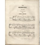 [CHOPIN Fryderyk] Chopin Fr. - 2e Grande Valses brillante pour piano par Fred. Chopin a Madame la Baronne C.D.Ivri : op.34, no.1.Paris, 1859 (?) chez Alphonse Leduc,Rue de la Bourse 2, P.N.A.L.2312.