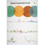 LUŚTYK Bogusław, WIECZOREK Stanisław - "Besök Polen Året Runt" [Visit Poland at any time of the year]. 1960s.