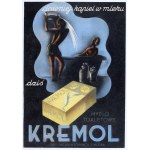 Pre-war poster of KREMOL Soap. 1930s. [ART DECO]