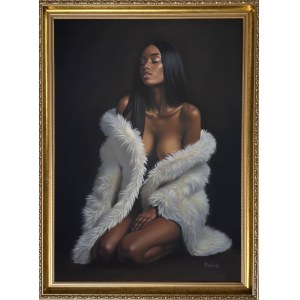 Katharine Rekiel, Half-Life of a Woman in White Fur, 2025