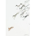 Jozef Wilkoń, In pursuit of the hare, 2021