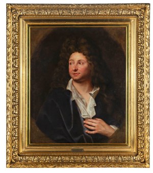 Hyacinthe Rigaud (1650-1743) - PRZYPISYWANY, Portret poety (Charlesa Perraulta)