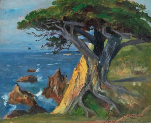 Wojciech Kossak (1856 Paryż - 1942 Kraków), Pejzaż z Monterey, 1932 r.