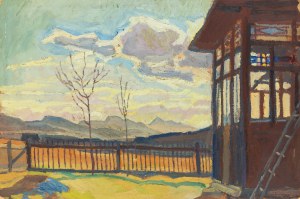 Stanisław Kamocki (1875 Warszawa - 1944 Zakopane), Widok z werandy Harendy