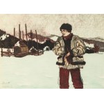 Władysław Jarocki (1879 Tarnopol - 1965 Kraków), Hucuł - z teki Lamus, Lwów, 1912 r.