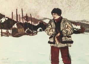 Władysław Jarocki (1879 Tarnopol - 1965 Kraków), Hucuł - z teki Lamus, Lwów, 1912 r.