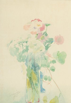 Leon Wyczółkowski (1852 Huta Miastkowska k. Kielc - 1936 Warszawa), Kwiaty. Poranek, 1928 r.