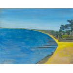Bencion (Benn) Rabinowicz (1905 Białystok - 1989 Paryż), Plaża w Pyla-sur-Mer, 1975 r.