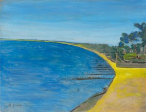 Bencion (Benn) Rabinowicz (1905 Białystok - 1989 Paryż), Plaża w Pyla-sur-Mer, 1975 r.