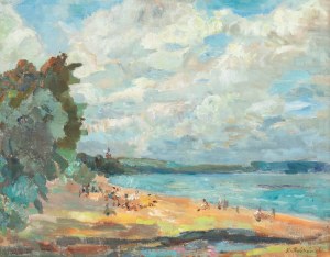 Zdzisław Przebindowski (1902 Kraków - 1986 tamże), Na plaży