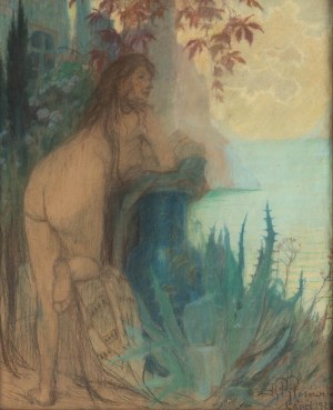 Karol Kłosowski (1882-1971), Przed kąpielą na Caprii, 1925 r.