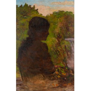 Zdzisław Jasiński (1863 Warsaw - 1932 there), Girl with flowers
