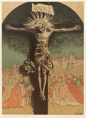 Leon Wyczółkowski (1852 Huta Miastkowska k. Kielc - 1936 Warszawa), Krucyfiks Królowej Jadwigi z katedry na Wawelu, 1915 r.