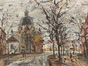 Włodzimierz Zakrzewski (1916 Petersburg - 1992 Warszawa), Rynek Nowomiejski, 1976 r.
