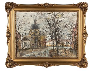 Włodzimierz Zakrzewski (1916 Petersburg - 1992 Warszawa), Rynek Nowomiejski, 1976 r.
