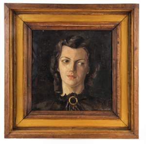 Arthur Wirth (1899 Lipsk-1973 Annaberg-Buchholz), Portret kobiety w stylu art déco, ok. 1930 r.