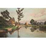 Ernst Hugo Lorenz-Murowana (1872 Murowana Goślina -1954 Berlin), Pejzaż nadrzeczny