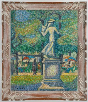 George Joseph Zelter (1938-?), Niedziela w Ogrodzie Luksemburskim, ok. 1960 r.