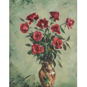 Igor Talwinski (1907 Warsaw - 1983 Paris), Bouquet of red roses