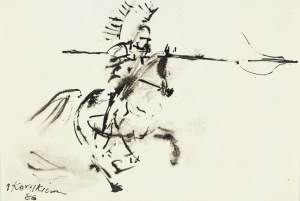 Józef Korolkiewicz (1902 -1988), Husarz, 1986 r.
