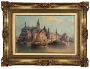 Karl Kaufmann (1843 Neuplachowitz - 1905 Wiedeń), Miasto nad rzeką