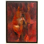 Ryszard Zając (1929 Kosów Huculski - 2016 Binningen près de Bâle), Poisson - composition rouge, 1967.