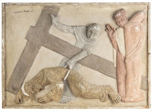 Jean Lambert-Rucki (1888 Kraków - 1967 Paryż), Pan Jezus upada - stacja Drogi Krzyżowej, 1937 r.