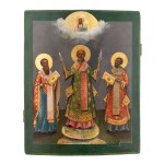 Icon - Three Patriarchs of the Orthodox Church, St. Petersburg, second half of the 20th century.