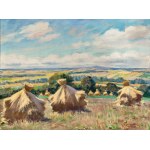 Stanislaw Zurawski (1889 - 1976), "Landscape with stogies".