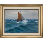Soter Jaxa Malachowski (1867 - 1952), "Boat on the Baltic Sea".