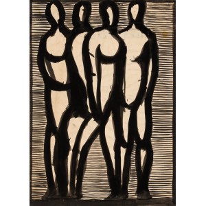 Marian Malina (1922 - 1985), Vier Figuren.