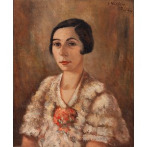 Léon Weissberg (1893 Przeworsk - 1943 Majdanek death camp), Woman with a Carnation, 1934