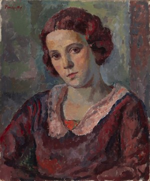 Maurycy (Maurice) Mędrzycki (Mendjizki) (1890 Łódź - 1951 St. Paul de Vance), Portret młodej kobiety, 1930